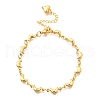 304 Stainless Steel Link Bracelets for Women BJEW-P354-06G-4