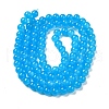 Baking Painted Imitation Jade Glass Round Bead Strands DGLA-Q021-8mm-13-2