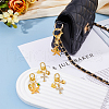 4Pcs 2 Styles Starfish & Cross Alloy Pendant Decoration HJEW-HS00001-5
