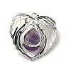 Natural Amethyst Teardrop Pendants KK-K331-02P-08-3