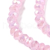 Baking Electroplate Glass Beads Strands X-DGLA-A039-J2MM-B16-3