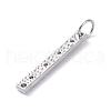 Brass Micro Pave Cubic Zirconia Pendants ZIRC-G160-49P-2