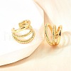 Brass Cuff Earrings EJEW-F370-08G-6