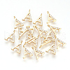 Brass Cubic Zirconia Charms KK-T015-01A-2