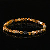 Natural Picture Jasper Beads Stretch Bracelets for Men YL1268-3