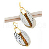 Oval Alloy Dangle Earrings FS-WG1DD9E-01-3