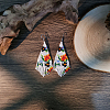 Bohemian Style Glass Seed Bead Tassel Dangle Earrings MO0710-1-2