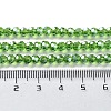 Electroplate Glass Bead Strands EGLA-R015-4mm-14-2