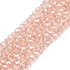 Electroplate Glass Beads Strands EGLA-A044-T1mm-B21-1