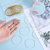 SOFPLATE 50Pcs Brass Linking Rings KK-SP0002-12B-3