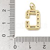 Brass Micro Pave Cubic Zirconia Pendants KK-V014-01G-03-3