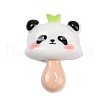 Opaque Panda Resin Cabochons CRES-P037-02D-1