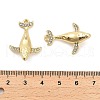 Rack Plating Alloy Pendants with Rhinestone PALLOY-Q005-06G-3
