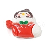 Animal Christmas Socking Theme Opaque Resin Decoden Cabochons RESI-S397-03B-1