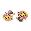 Halloween Alloy Enamel Pendants PALLOY-F299-01KCG-2