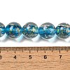 Handmade Dichroic Foil Glass Beads Strands DICH-U001-06D-4