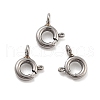 Non-Tarnish 316 Stainless Steel Spring Ring Clasps STAS-B072-08P-01-1