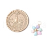 Dyed Natural Freshwater Shell Copper Wire Wrapped Flower Pendants PALLOY-JF03768-01-2