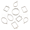 Alloy Open Back Bezel Big Pendants PALLOY-TA0001-26P-3