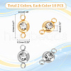 Unicraftale 20Pcs 2 Colors 304 Stainless Steel Crystal Rhinestone Connector Charms STAS-UN0041-19-2