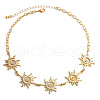 Alloy Spiral Sun Link Chain Waist Belly Chains for Women FS-WG87700-01-2