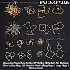 Unicraftale Geometry Charm Drop Earring DIY Making Kit DIY-UN0003-01-5
