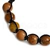 Baking Painted Glass Round Beads Braided Bead Bracelets BJEW-JB11974-02-4