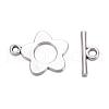 Flower Tibetan Style Alloy Toggle Clasps X-A0977Y-2