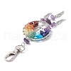 Woven Net/Web with Wing Pendant Decorations HJEW-JM01011-02-2
