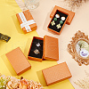 Cardboard Diamond Print Jewelry Storage Box CON-WH0084-79-5