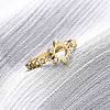 304 Stainless Steel with Rhinestone Rings RJEW-Q020-05G-4