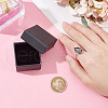 Anti-Tarnish  1Pc Rhodium Plated 925 Sterling Silver Open Cuff Ring Findings FIND-NB0004-90-3