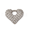 Brass Micro Pave Cubic Zirconia Pendants KK-P308-14P-1