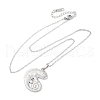 304 Stainless Steel Pendant Necklaces NJEW-H059-07P-4