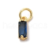 Brass Pave Cubic Zirconia Charms KK-F894-13G-01-1