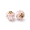 Handmade Resin Indonesia Round Beads IPDL-P005-23KCG-03-2