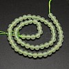 Natural New Jade Round Beads Strands G-L348-01-8mm-2