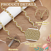 19.5M Polyester Wave Lace Ribbon OCOR-WH0100-02A-4