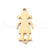 304 Stainless Steel Connector Charms STAS-R119-01G-2