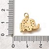 Brass Micro Pave Cubic Zirconia Pendants KK-K294-12G-3