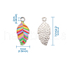 Alloy Enamel Pendants PALLOY-TAC0009-25P-C-6