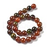 Natural Multi-Color Agate Beads Strands G-A261-B22-14mm-3