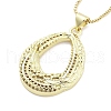 Brass Pendants Necklace NJEW-B101-02G-03-1