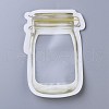 Reusable Mason Jar Shape Zipper Sealed Bags OPP-Z001-02-A-2