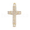 Rack Plating Brass Micro Pave Cubic Zirconia Pendants KK-A224-16G-2