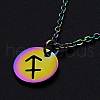 201 Stainless Steel Pendants Necklaces NJEW-S105-JN627-9-1