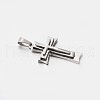 Tarnish Resistant 304 Stainless Steel Cross Pendants STAS-M185-33P-2