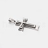 304 Stainless Steel Cross Pendants STAS-M185-33P-2