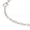 Brass Curb Chain Bracelet for Men Women BJEW-JB09134-4