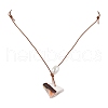 Mother's Day Jewellery Summer Beach Natural Cultured Freshwater Pearl & Natural Shell Pendant Necklaces NJEW-JN05100-03-4